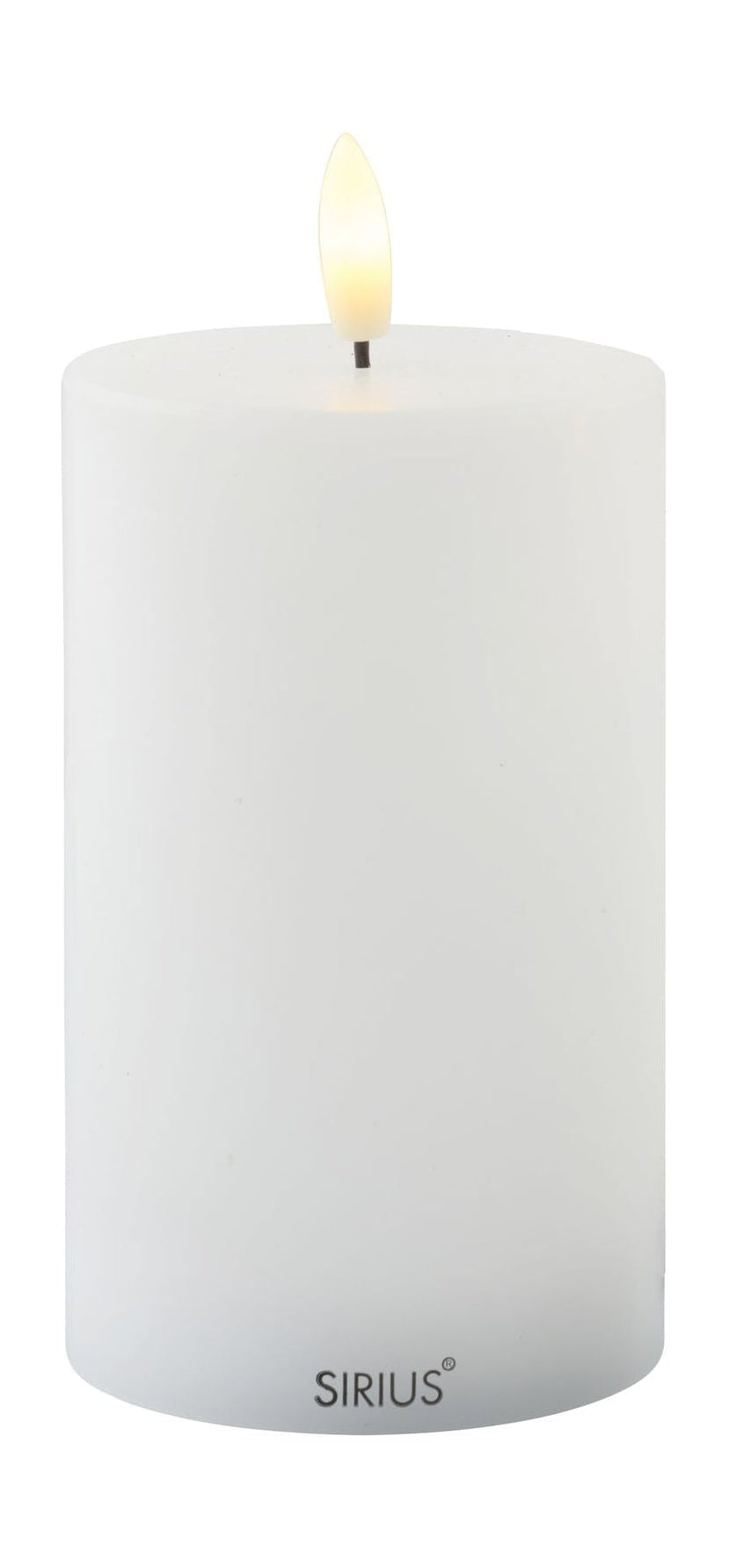 Sirius Sille dobíjecí svíčka bílá, Ø7,5x H12,5 cm