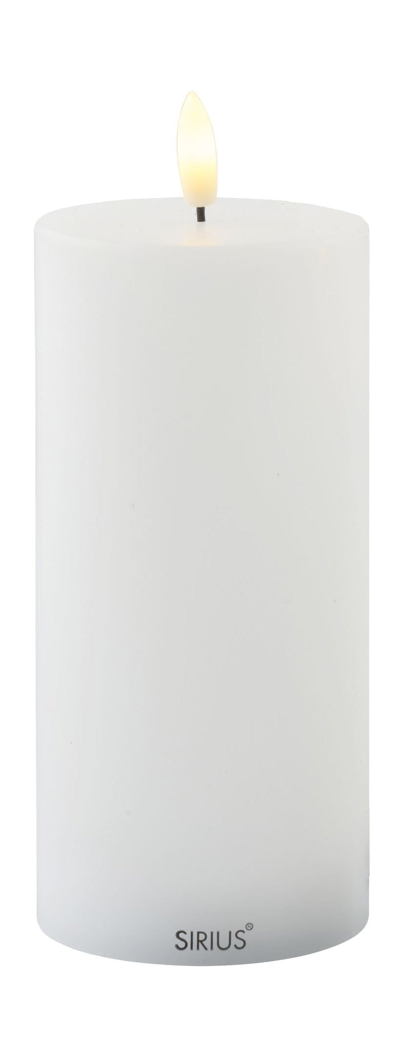 Sirius Sille dobíjecí svíčka bílá, Ø7,5x H15 cm