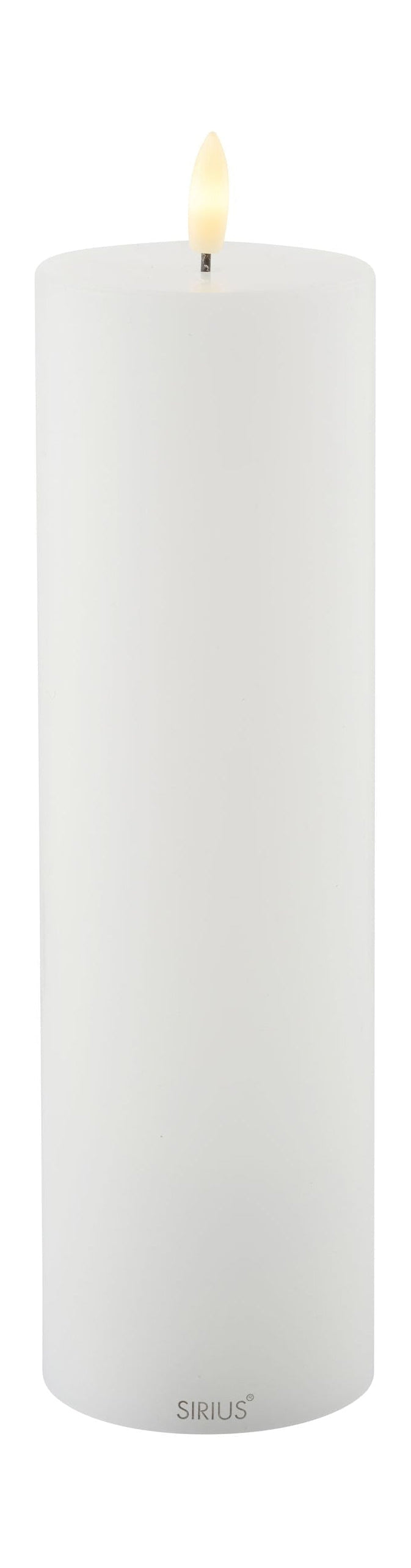 Sirius Sille dobíjecí svíčka bílá, Ø7,5x H25 cm