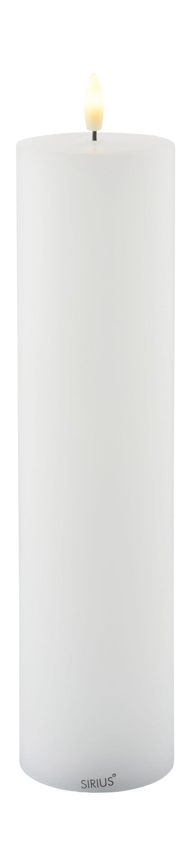 Sirius Sille dobíjecí svíčka bílá, Ø7,5x H30 cm