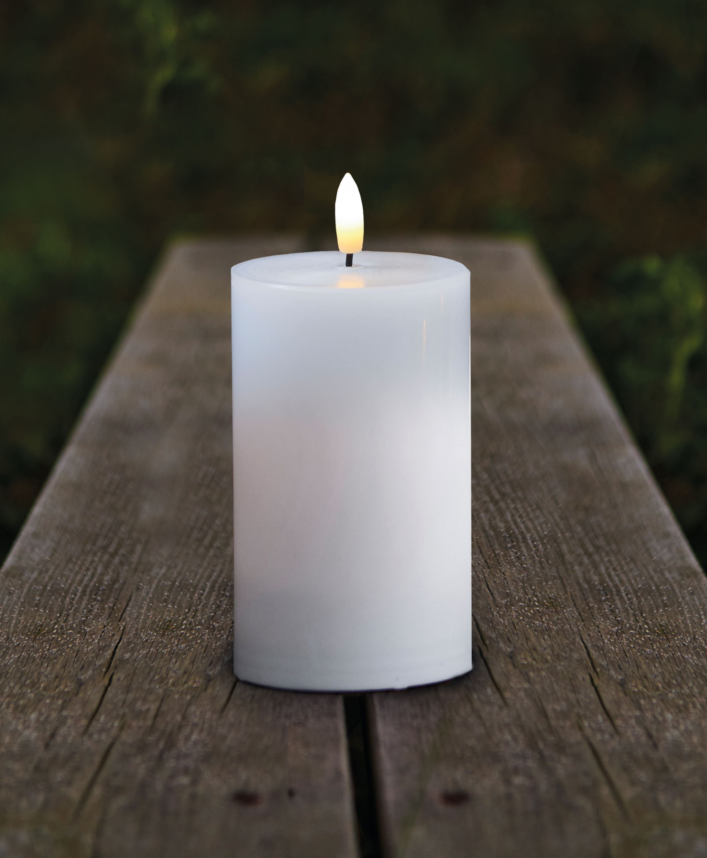 Sirius Sille Outdoor Led Candle White, ø7,5x H12,5 Cm