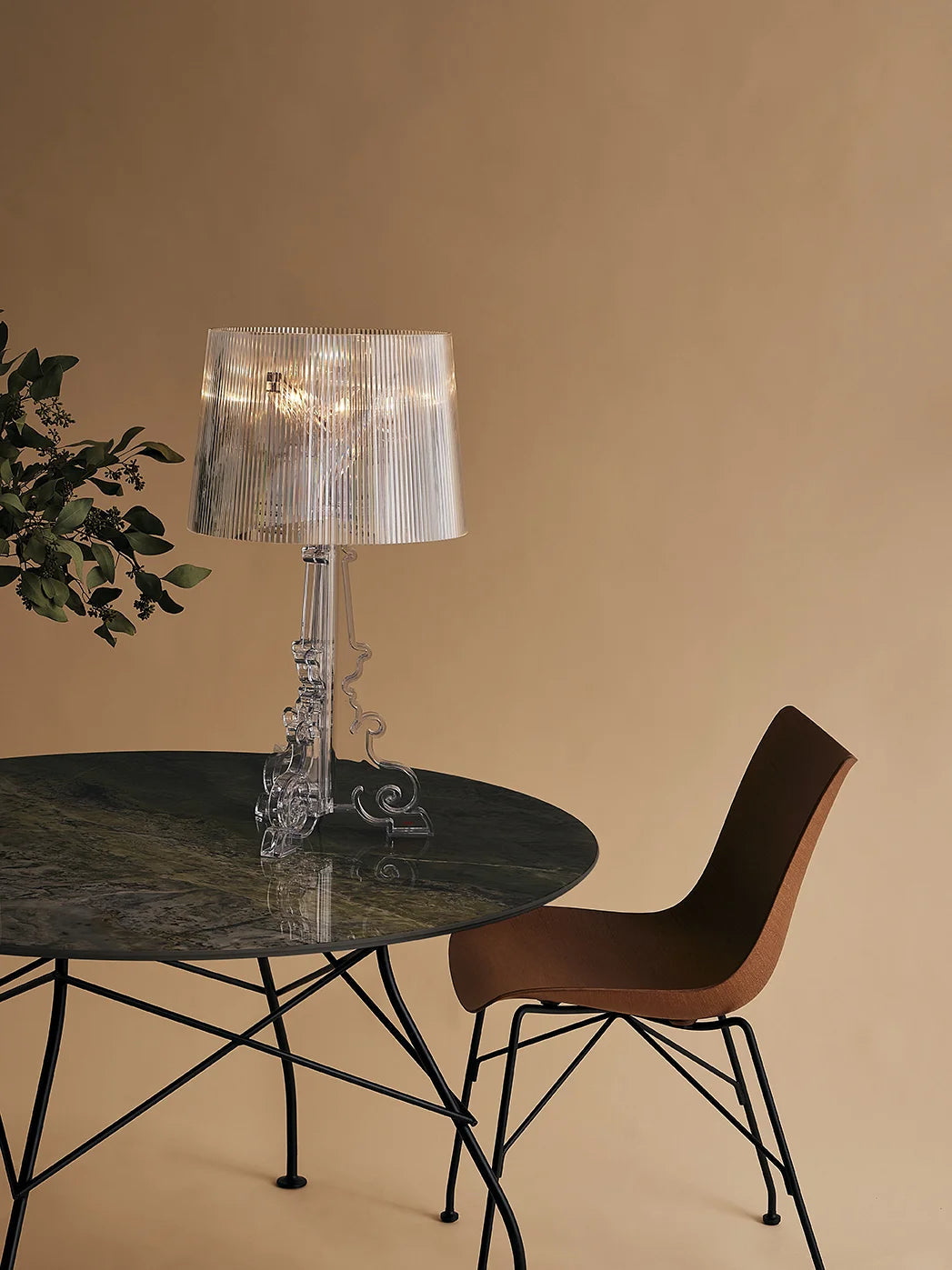 Kartell Bourgie stolní lampa, černá