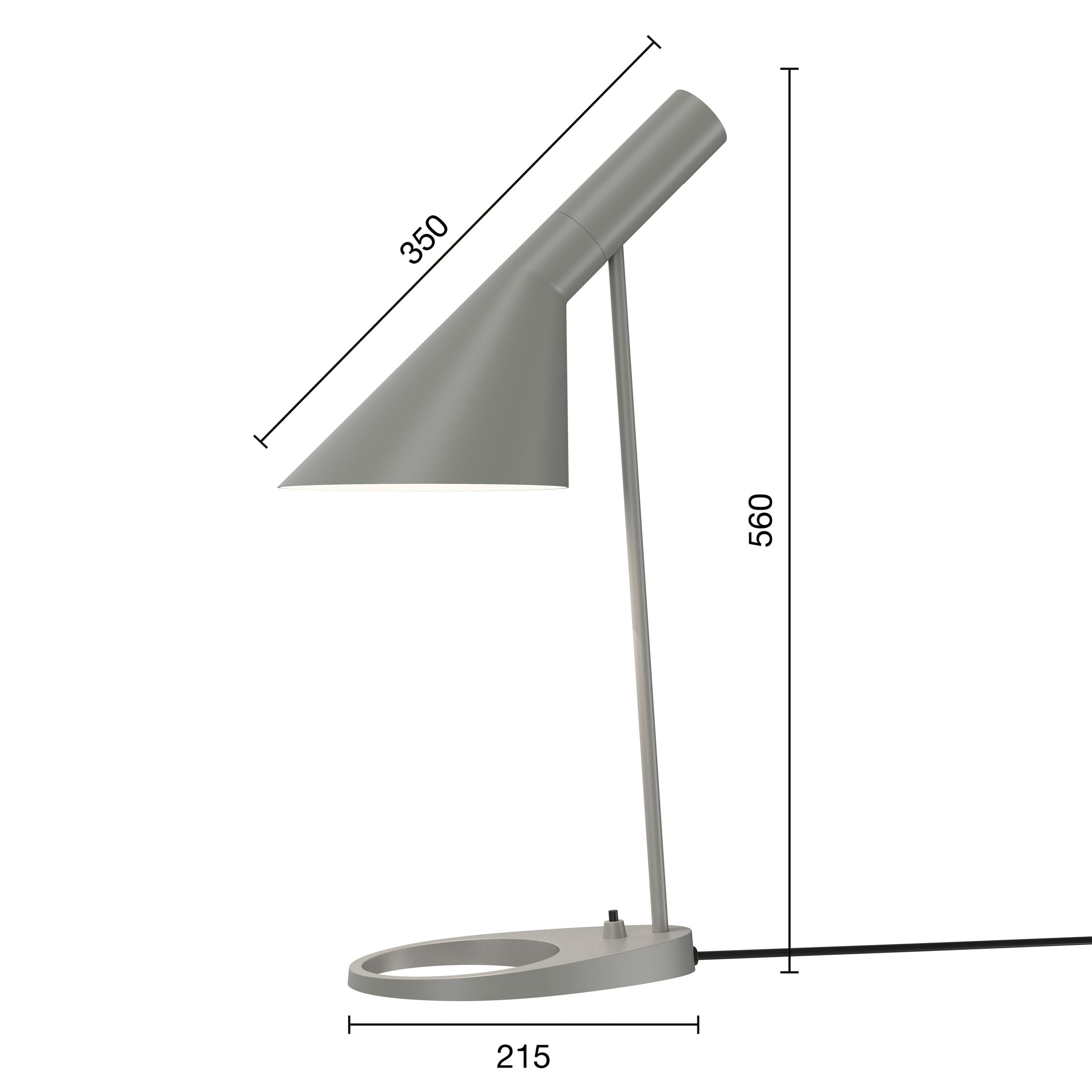 Louis Poulsen I stolní lampa v3, teplá šedá