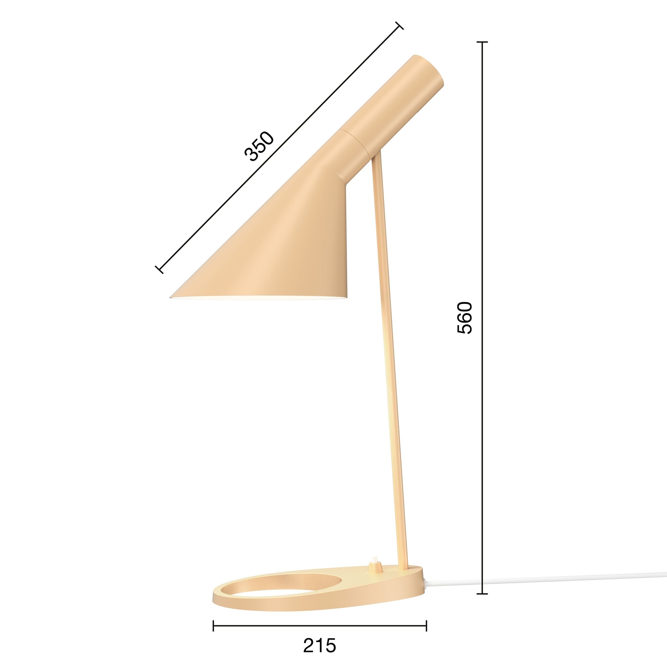 Louis Poulsen Aj Table Lamp V3, Warm Sand