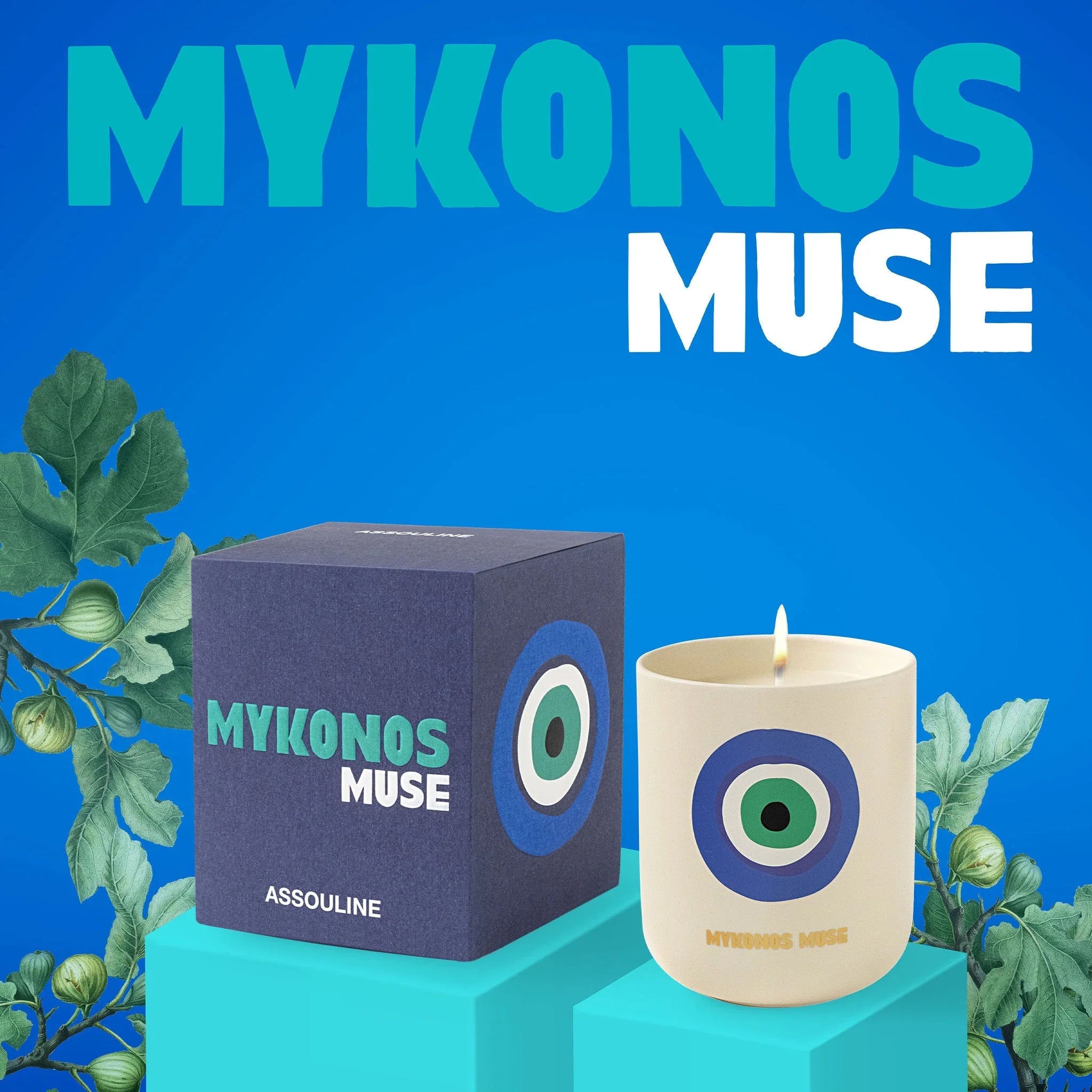 Assouline Mykonos Muse – svíčka cestování z domova