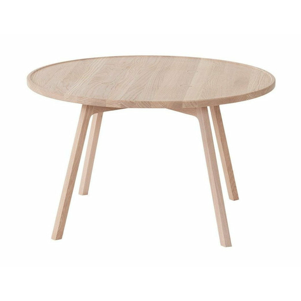 Andersenův nábytek C2 konferenční stolek Bílý pigmentovaný dub, Ø 80 cm