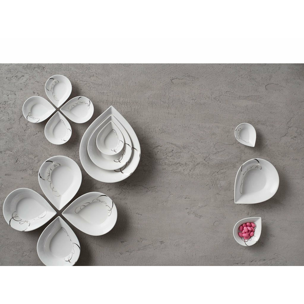 Blomsterbergs Drop Bowls White 4 Pcs., 13 cm