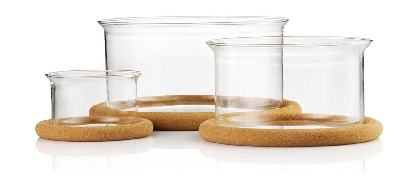 Bodum Hot Pot Set Casserole Mish s Cork Base Glass Transparent, 3 ks.