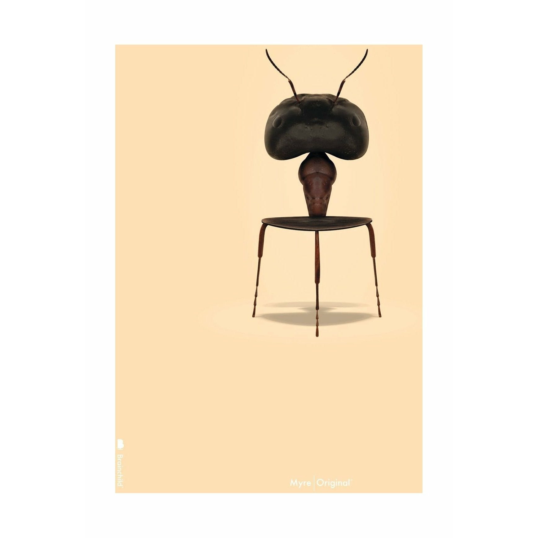 Brainchild Ant Classic plakát bez rámu 30x40 cm, pískové barevné pozadí
