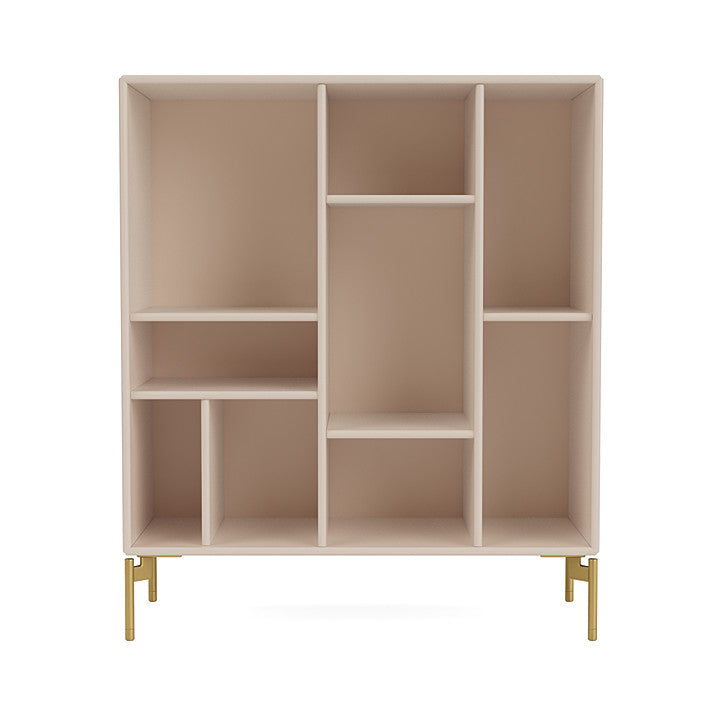 Montana Compile Decorative Shelf With Legs, Clay/Brass