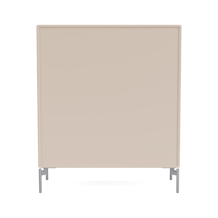 Montana Cover Cabinet With Legs, Clay/Matt Chrome