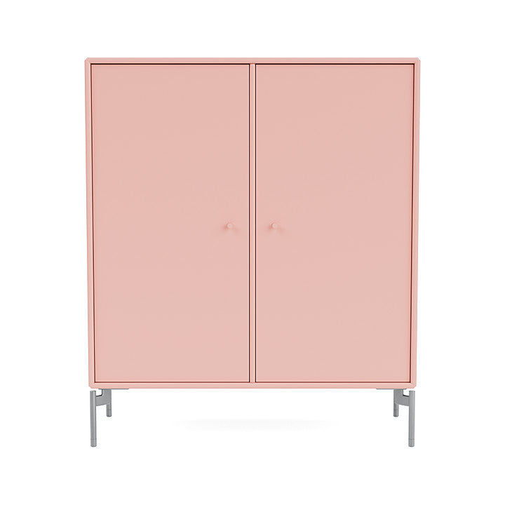 Montana Cover Cabinet With Legs, Ruby/Matt Chrome