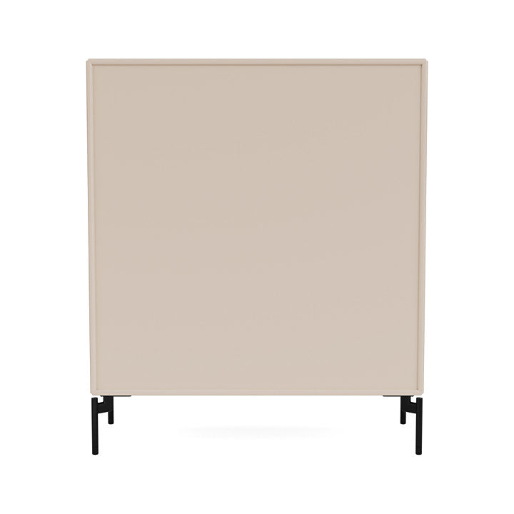 Montana Cover Cabinet With Legs, Clay/Black