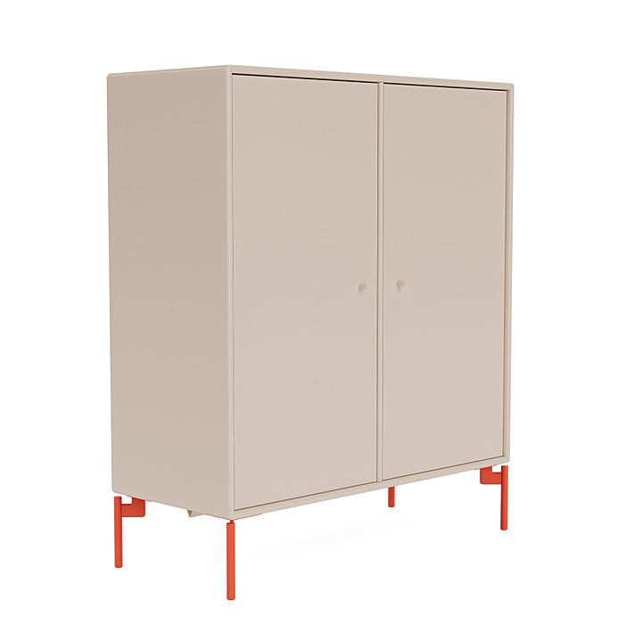 Montana Cover Cabinet With Legs, Clay/Rosehip