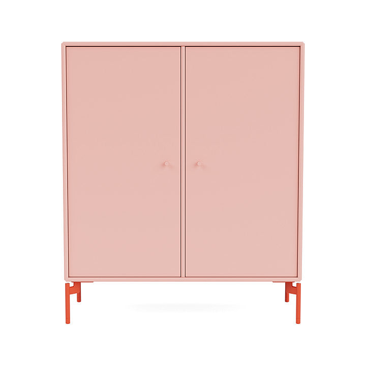 Montana Cover Cabinet With Legs, Ruby/Rosehip