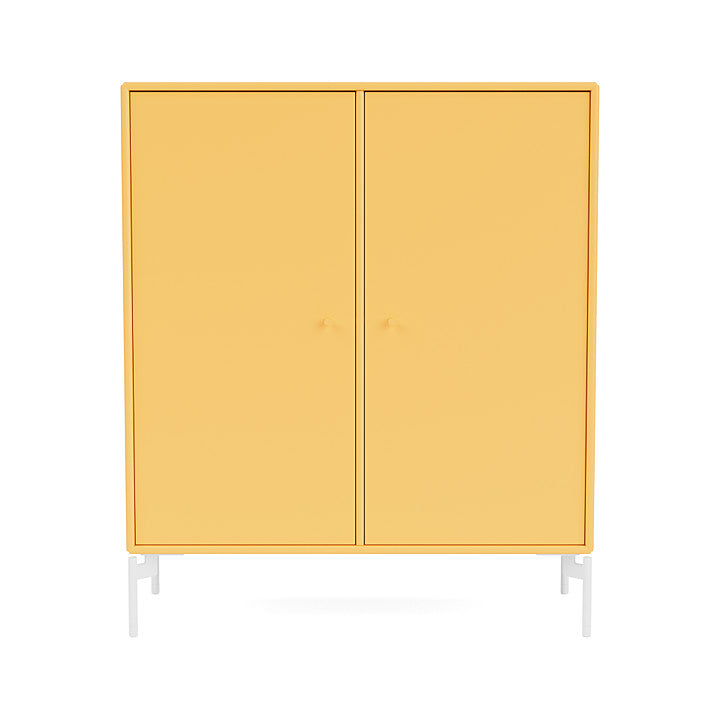 Montana Cover Cabinet With Legs, Acacia/Snow Acacia