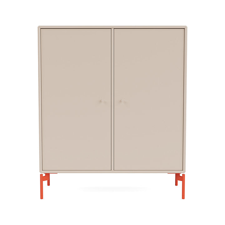 Montana Cover Cabinet With Legs, Clay/Rosehip