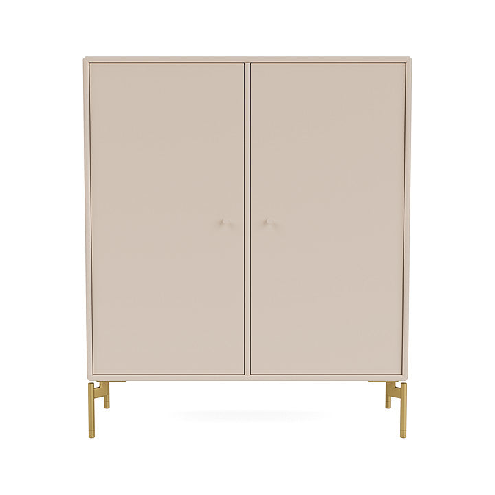 Montana Cover Cabinet With Legs, Clay/Brass