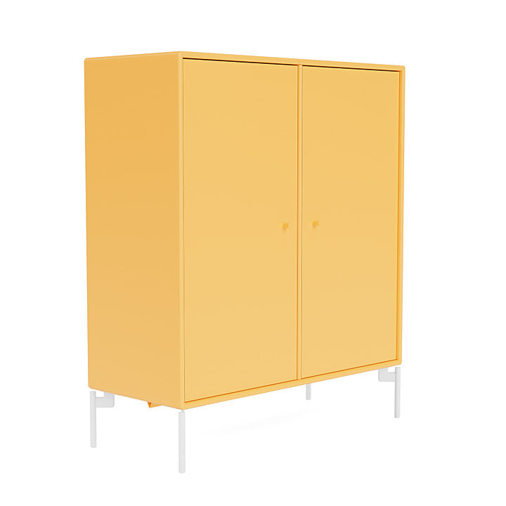 Montana Cover Cabinet With Legs, Acacia/Snow Acacia