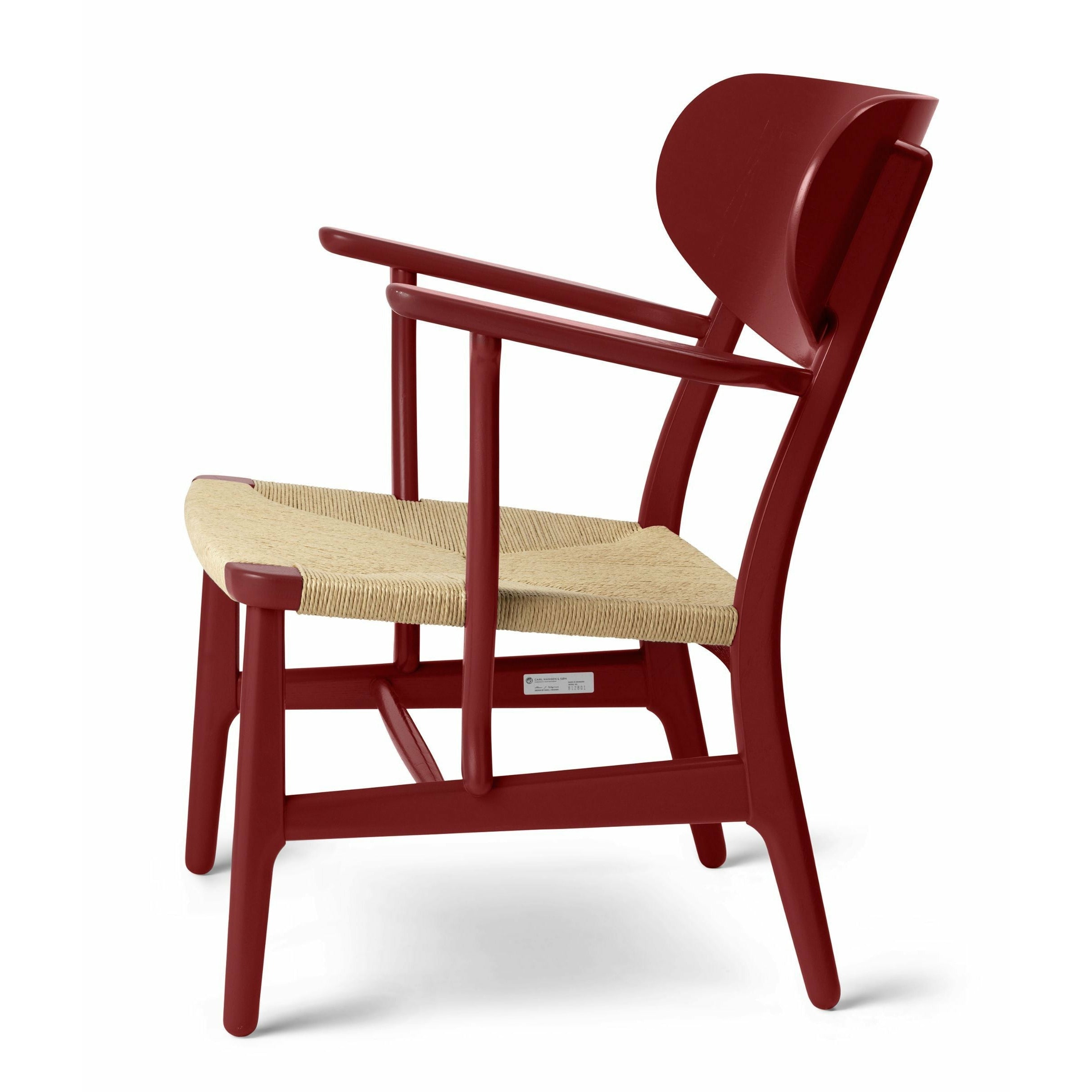 Karla Hansen CH22 Lounge Chair Oak, Falu Red/přírodní šňůra