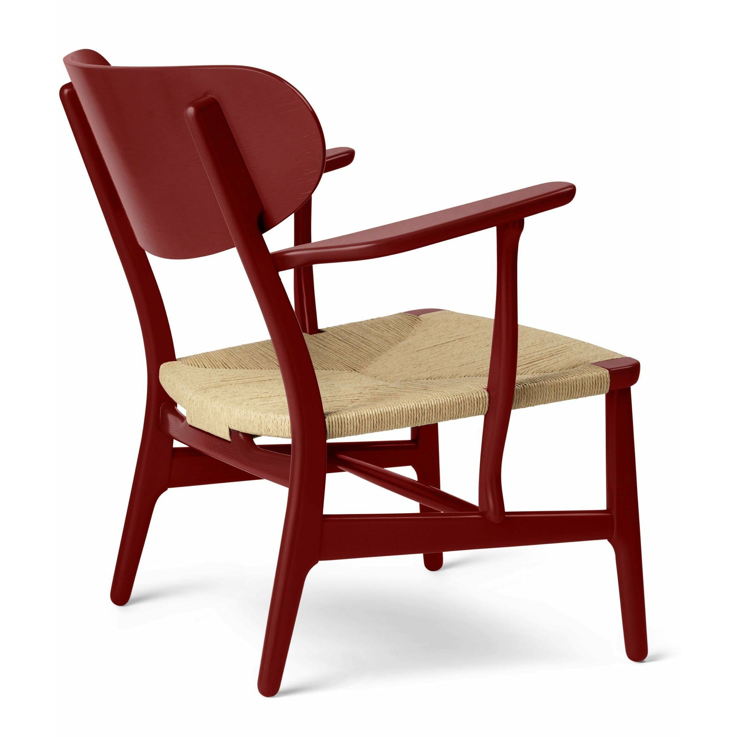 Karla Hansen CH22 Lounge Chair Oak, Falu Red/přírodní šňůra