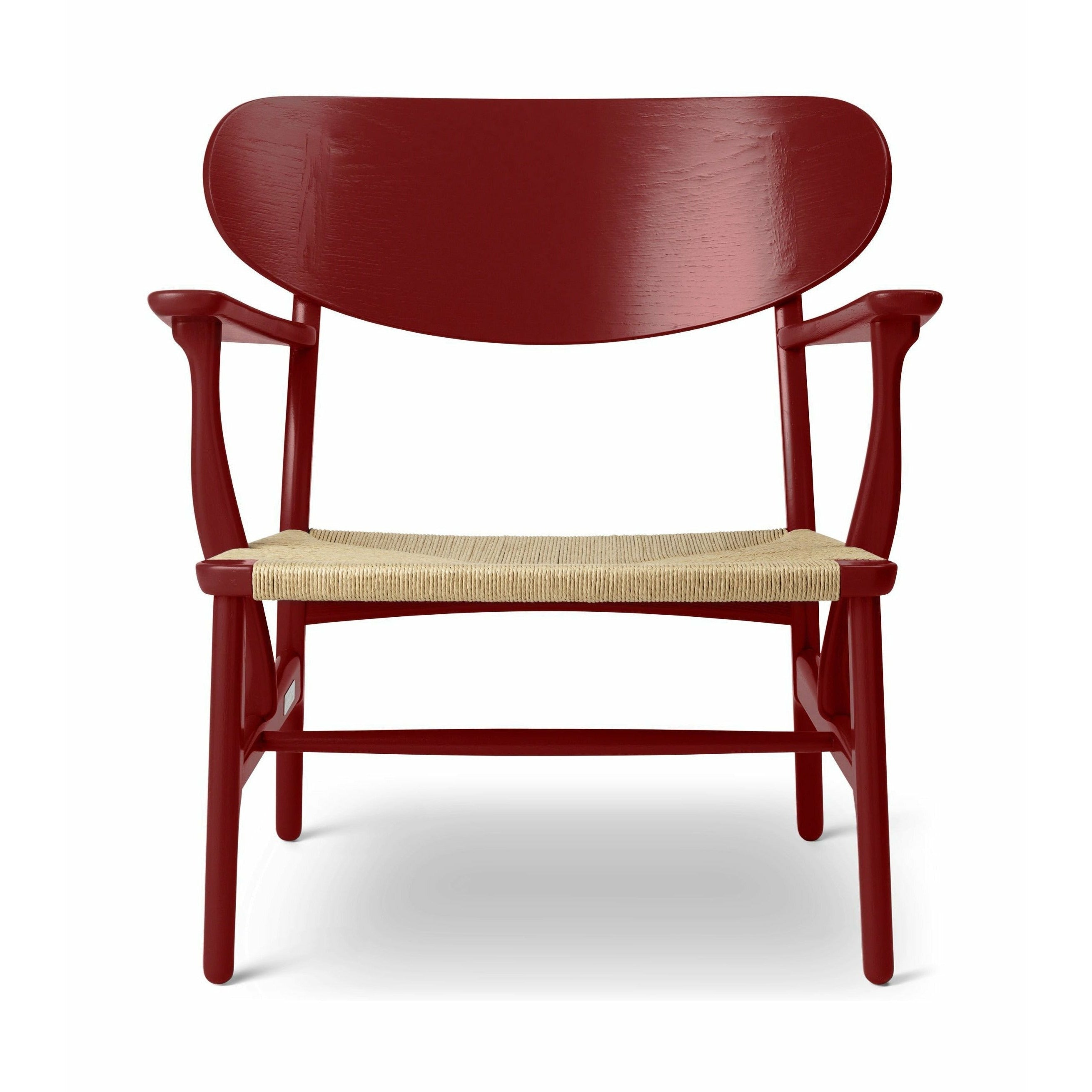 Carl Hansen Ch22 Lounge Chair Oak, Falu Red/Natural Cord