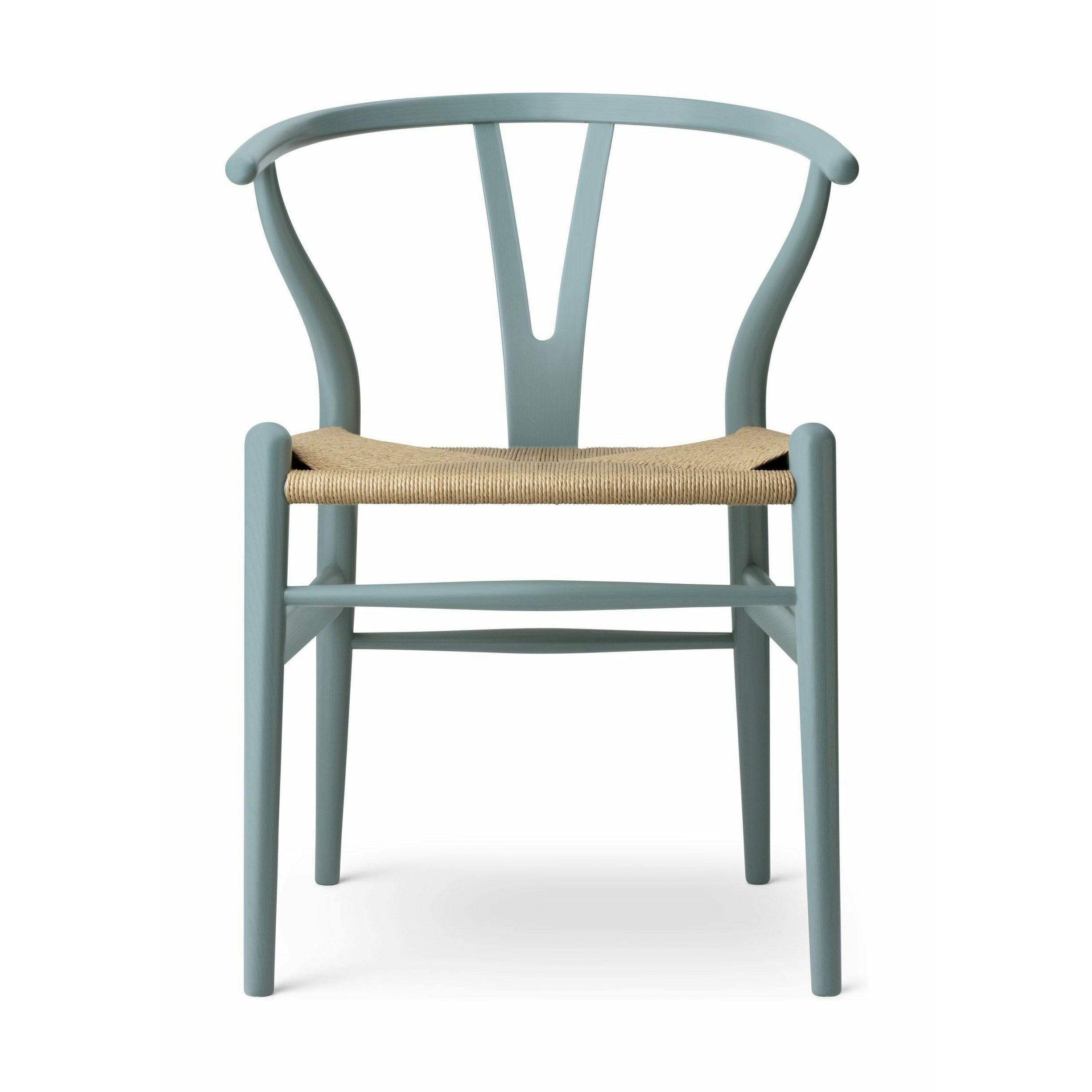 Karla Hansen CH24 židle pro křeslo dubové, modrá/přírodní šňůra Special Edition