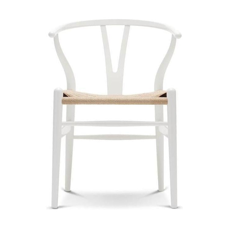 Přírodní papírový šňůra židle Carl Hansen CH24 Y, přírodní bílá
