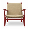 Karla Hansen CH25 Lounge Chair Oak, Falu Red/Natural Cord