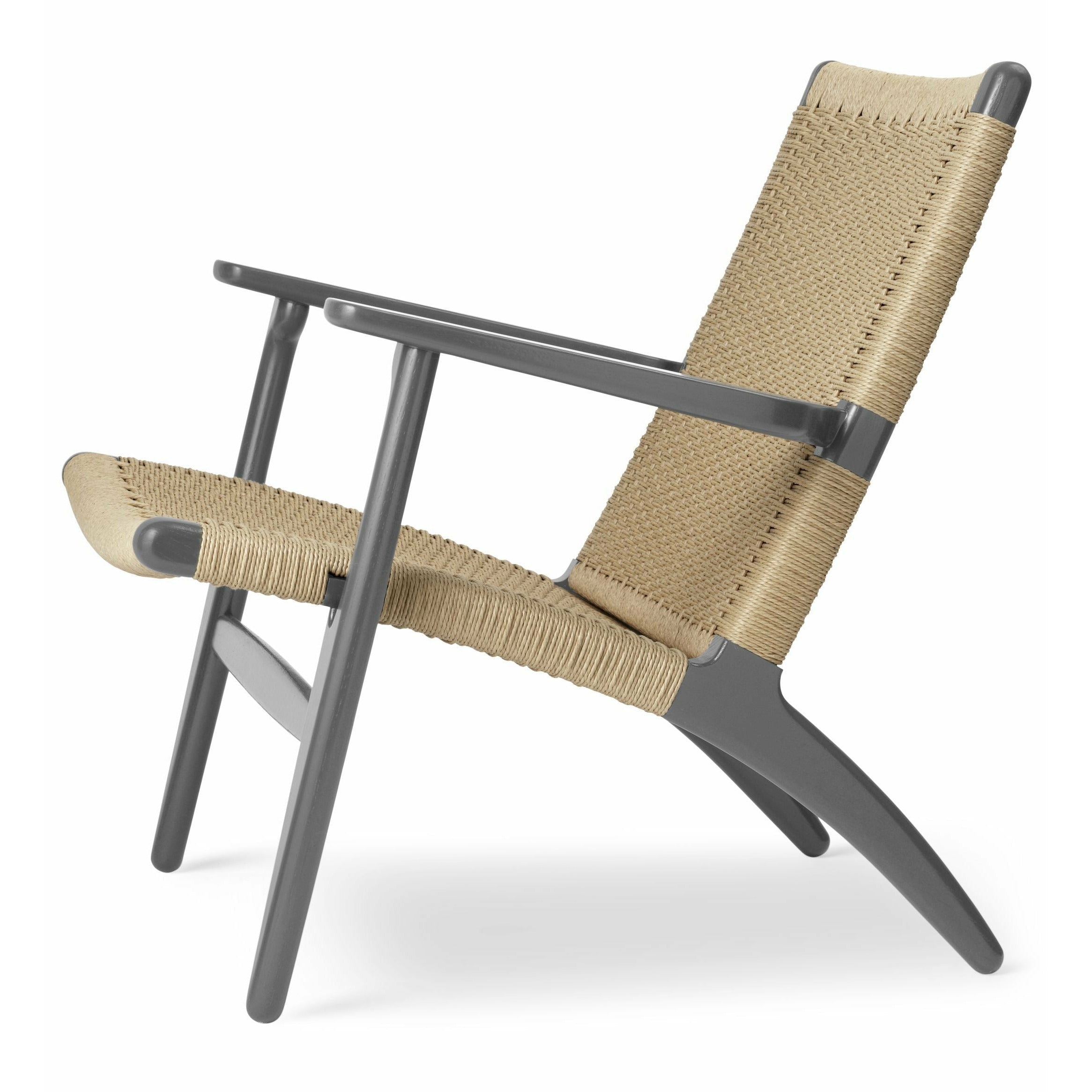 Karla Hansen CH25 Lounge Chair Oak, Slate Brown/Natural Cord Special Edition