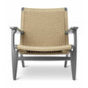 Karla Hansen CH25 Lounge Chair Oak, Slate Brown/Natural Cord Special Edition