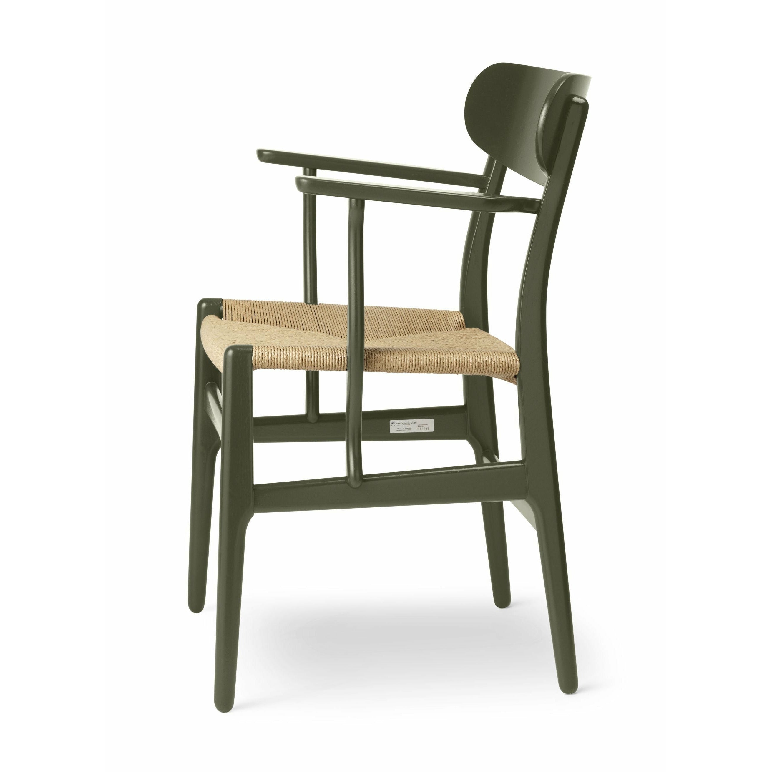 Carl Hansen Ch26 Chair Oak, Seaweed Green/Natural Cord