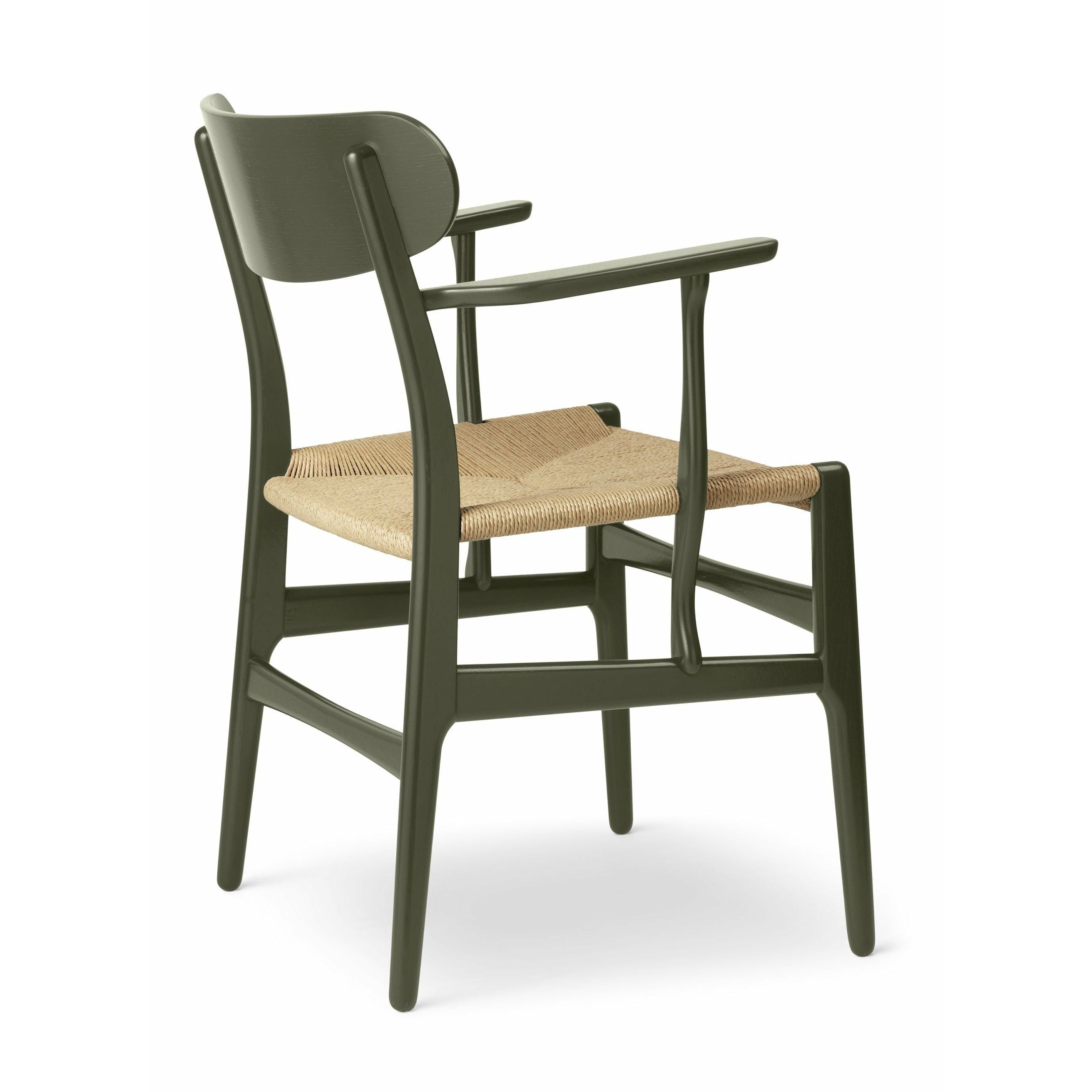 Carl Hansen Ch26 Chair Oak, Seaweed Green/Natural Cord