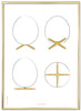 Brainchild The Egg Design Sketches Poster Frame Made Of Brass Colored Metal 70x100 Cm, White Background