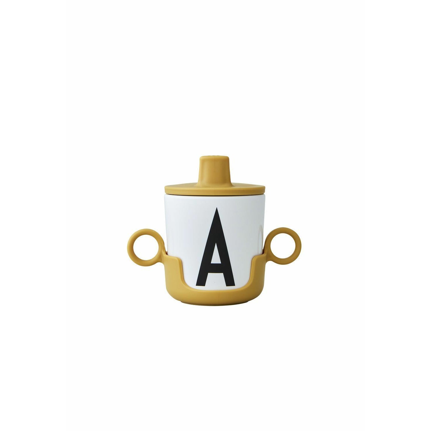Design Letters Cup Handle for Melamine Cup, hořčice
