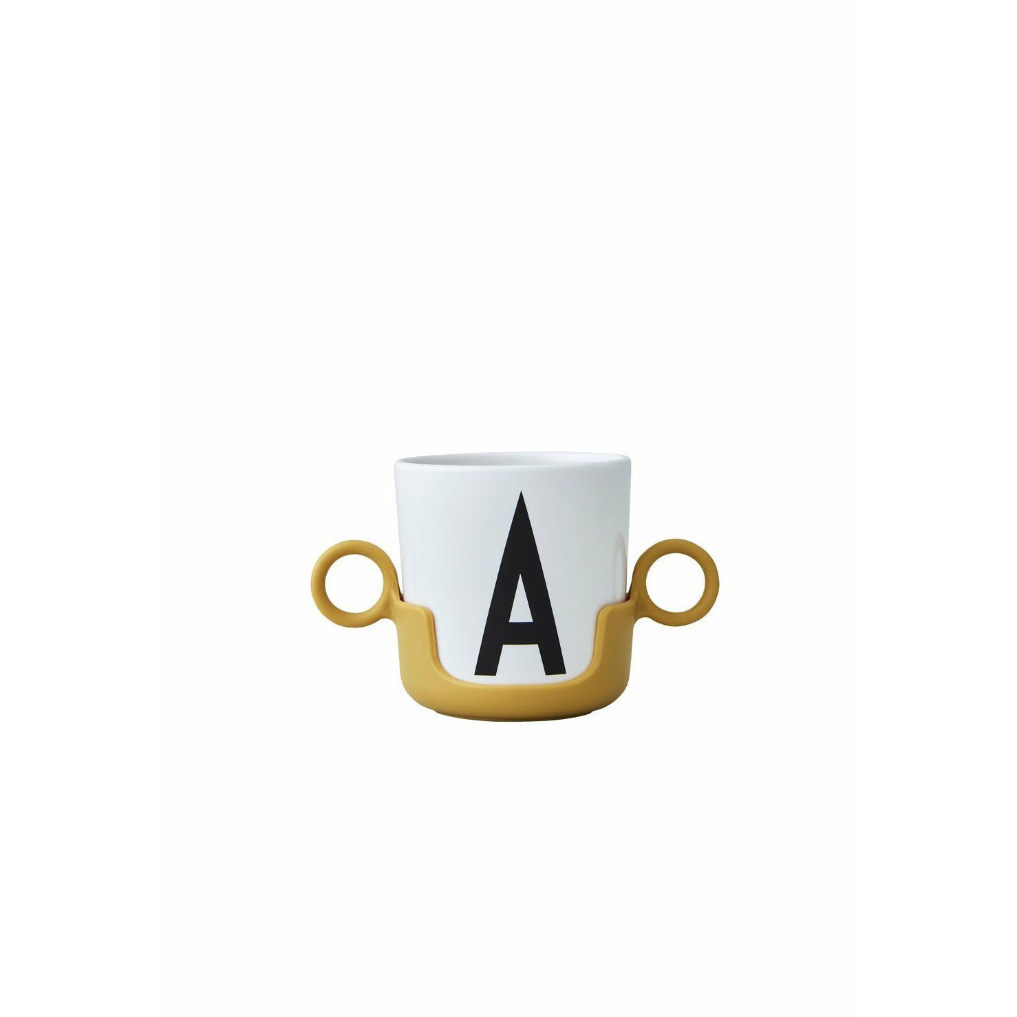 Design Letters Cup Handle for Melamine Cup, hořčice