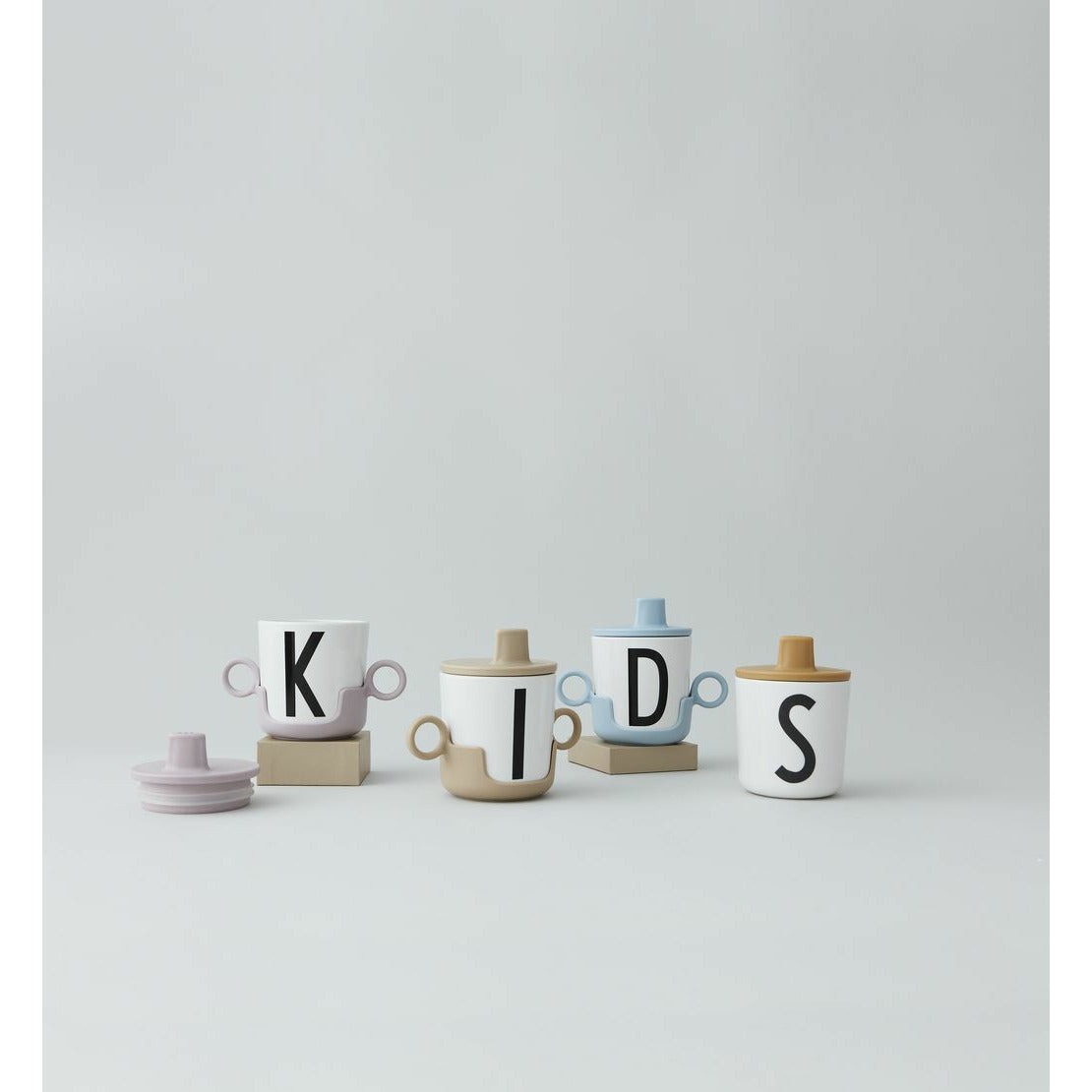 Design Letters Lid For Kids Melamine Cup, Lavender