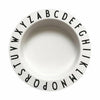 Design Letters Eat & Learn Deep Plate Tritan, White