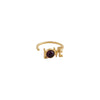 Designové dopisy Great Love Ring 18k Gold Plated, Ametyst Violet