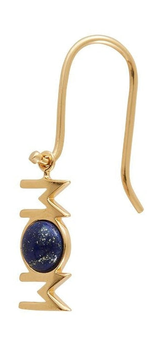 Design Letters Skvělé náušnice Mom 1 P CS 18K Gold, Lapis Lazuli Blue