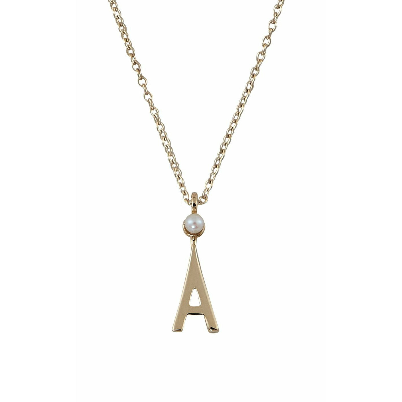 Design Letters Necklace In Pure Gold, A