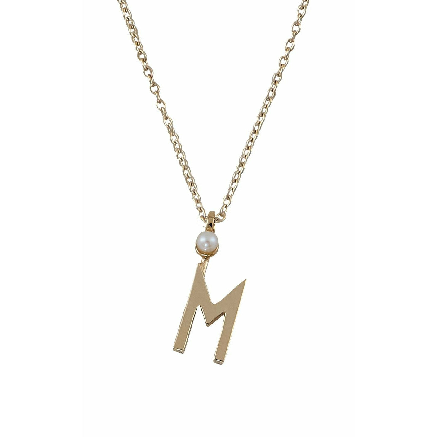 Design Letters Necklace In Pure Gold, M