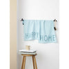 Designové dopisy Oblíbené domov pro čajový ručník, světle modrá