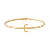 Design Letters My Bangle C Bangle, 18K Gold Ploted Silver