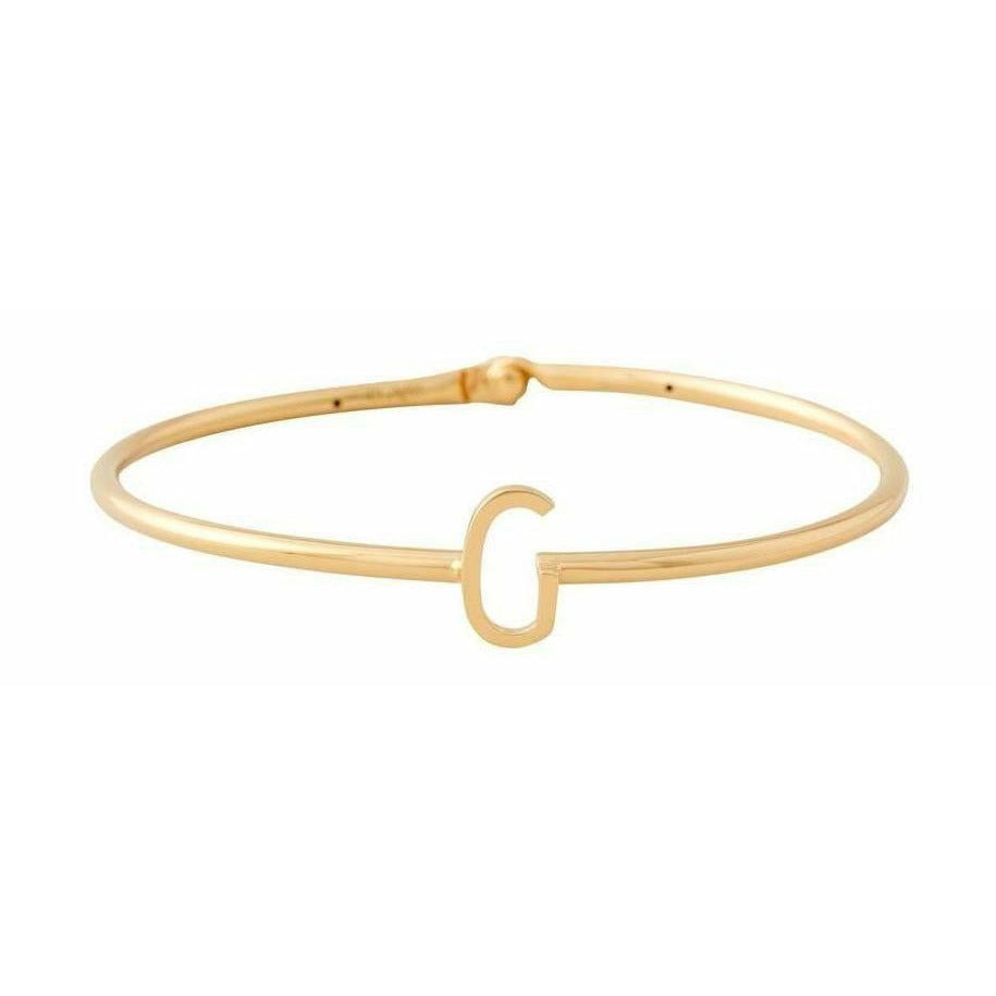 Design Letters My Bangle G Bangle, 18K Gold Ploted Silver