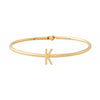 Design Letters My Bangle L Bangle, 18k Gold Plated Silver
