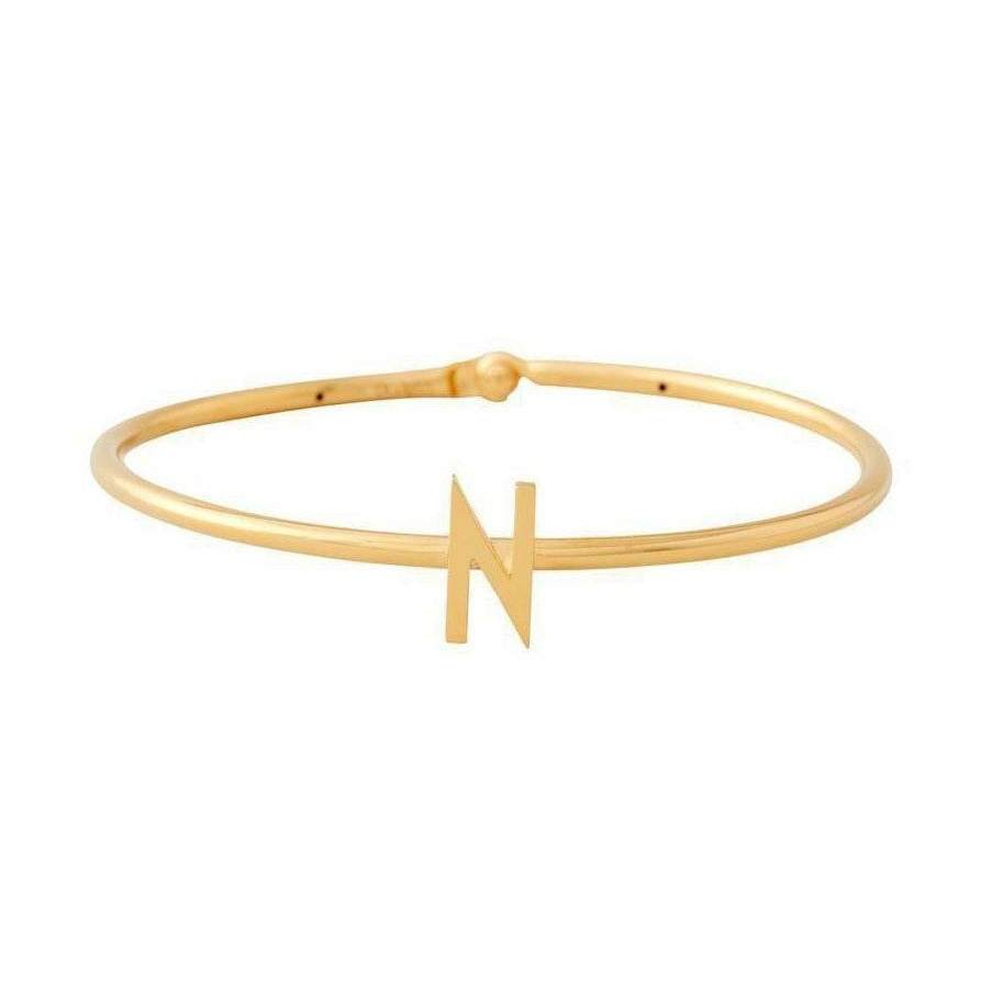 Design Letters My Bangle n Bangle, 18K Gold Ploted Silver