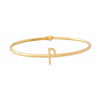 Design Letters My Bangle P Bangle, 18k Gold Ploted Silver