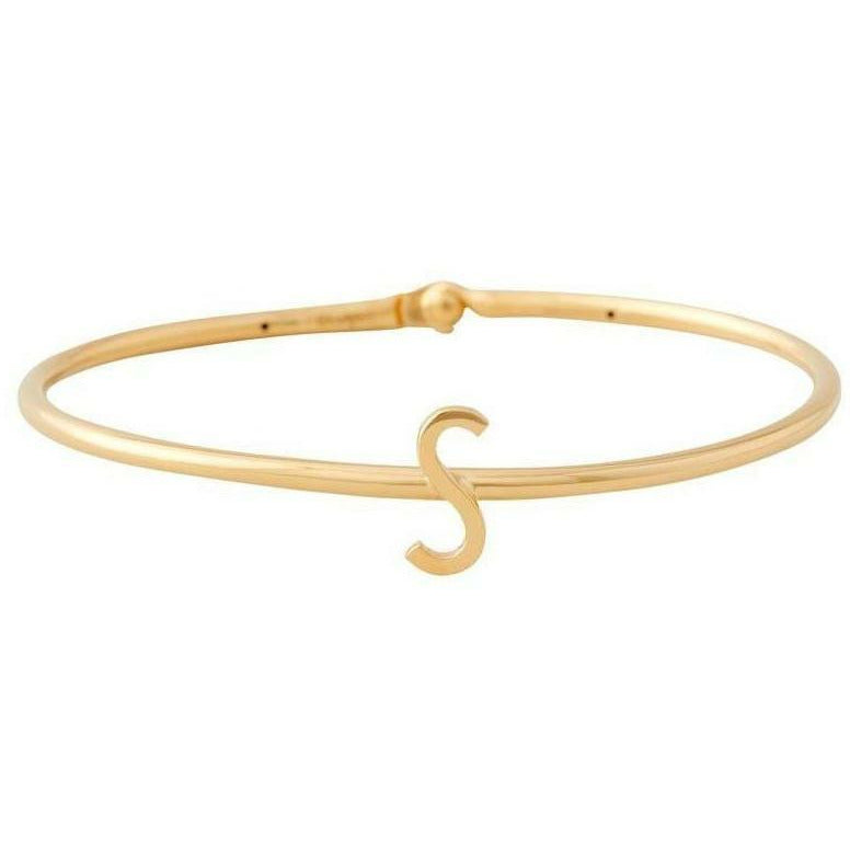 Design Letters My Bangle S Bangle, 18k Gold Plated Silver