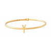Design Letters My Bangle Y Bangle, 18k Gold Ploted Silver